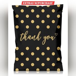 NWT - 15ct. 14.5x19 Polymailers Random Thank You Carda/ Stickers